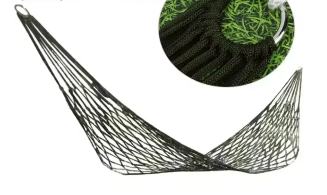Hangmat van Nylon Touw – Draagbare Outdoor Hangstoel voor Tuin, Balkon en Camping