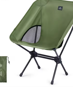 Opvouwbare Campingstoel – Lichtgewicht Outdoor Stoel met Brede Zitting en Hoge Draagkracht