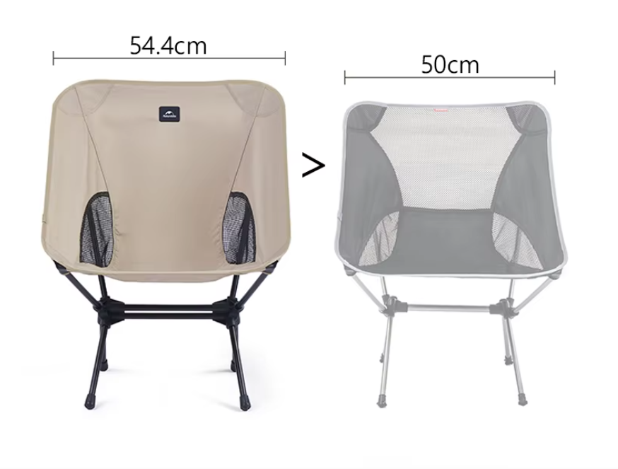 Opvouwbare Campingstoel – Lichtgewicht Outdoor Stoel met Brede Zitting en Hoge Draagkracht
