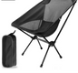 Ultralichte Opvouwbare Campingstoel – Aluminium Moon Chair met Mesh en Ergonomisch Design