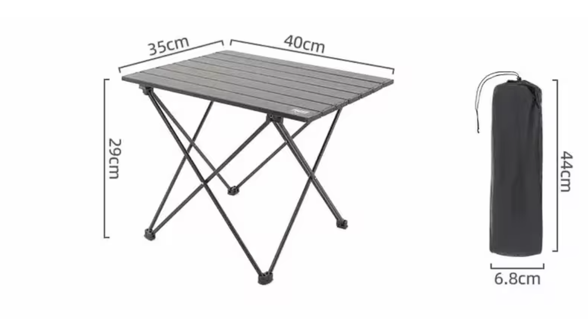 Opvouwbare Campingtafel – Aluminium Outdoor Tafel voor BBQ, Picknick en Tuin