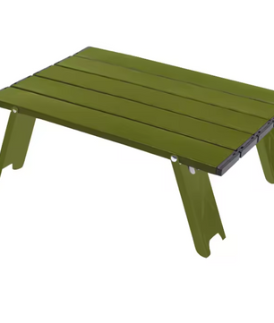 Mini Campingtafel Opvouwbaar – Ultralicht Aluminium Roll-Up Tafel voor Outdoor, Picknick en BBQ