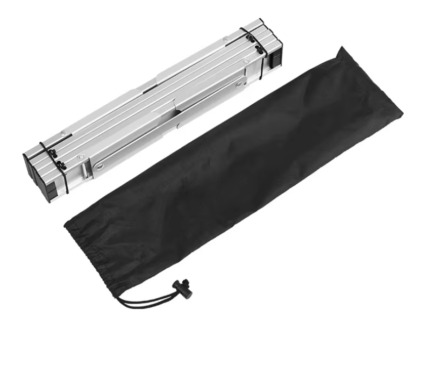 Mini Campingtafel Opvouwbaar – Ultralicht Aluminium Roll-Up Tafel voor Outdoor, Picknick en BBQ