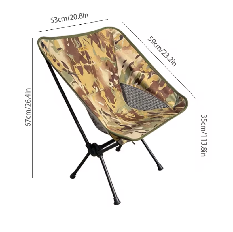 Opvouwbare Campingstoel – Ultralichte Moon Chair voor Tuin, Strand en Outdoor
