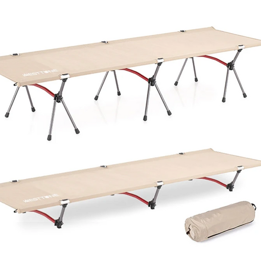 Opvouwbaar Campingbed – Ultralicht Aluminium Veldbed voor Outdoor, Hiking en Reizen
