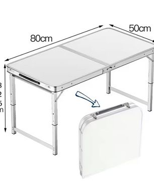 Opvouwbare Aluminium Campingtafel – Lichtgewicht Picknicktafel voor Tuin, Strand en Outdoor