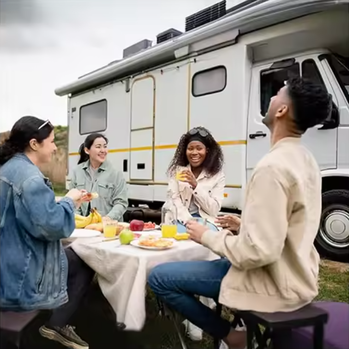 Opvouwbare Campingtafel – Lichtgewicht Aluminium Roltafel voor BBQ, Picknick en Outdoor