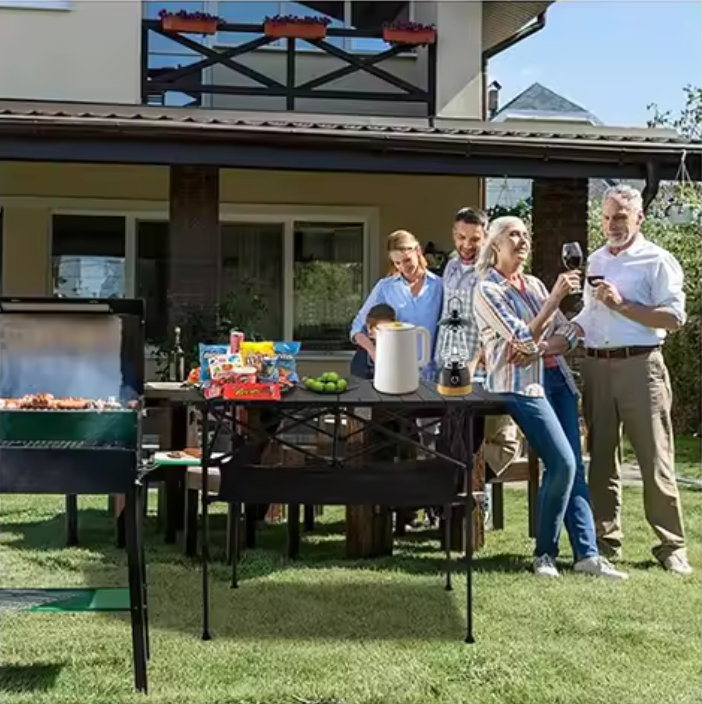 Opvouwbare Campingtafel – Lichtgewicht Aluminium Roltafel voor BBQ, Picknick en Outdoor