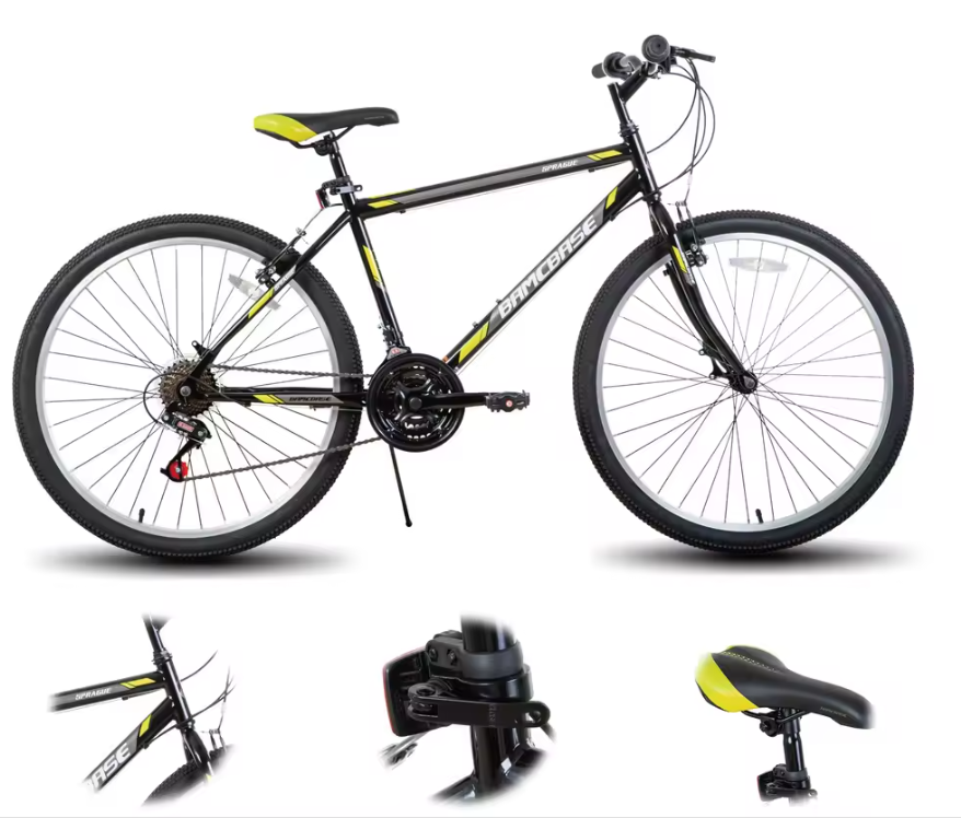 Mountainbike 24 / 26 Inch – 21 Versnellingen MTB met Stalen Frame voor Dames en Heren