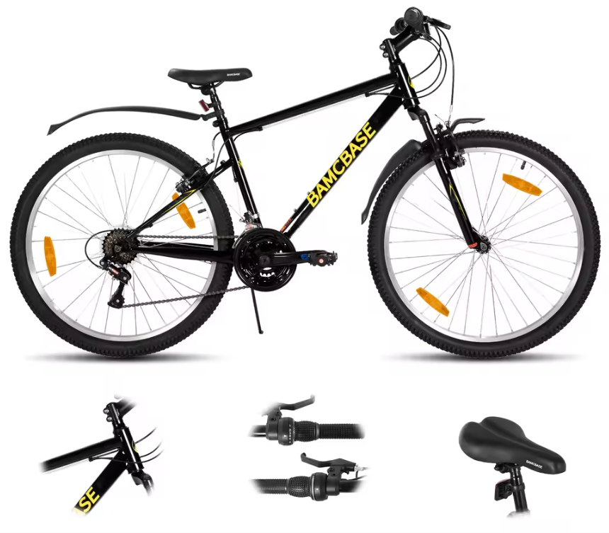 Mountainbike 26 / 27,5 Inch – 18 Versnellingen MTB met Stalen Frame en V-Brakes