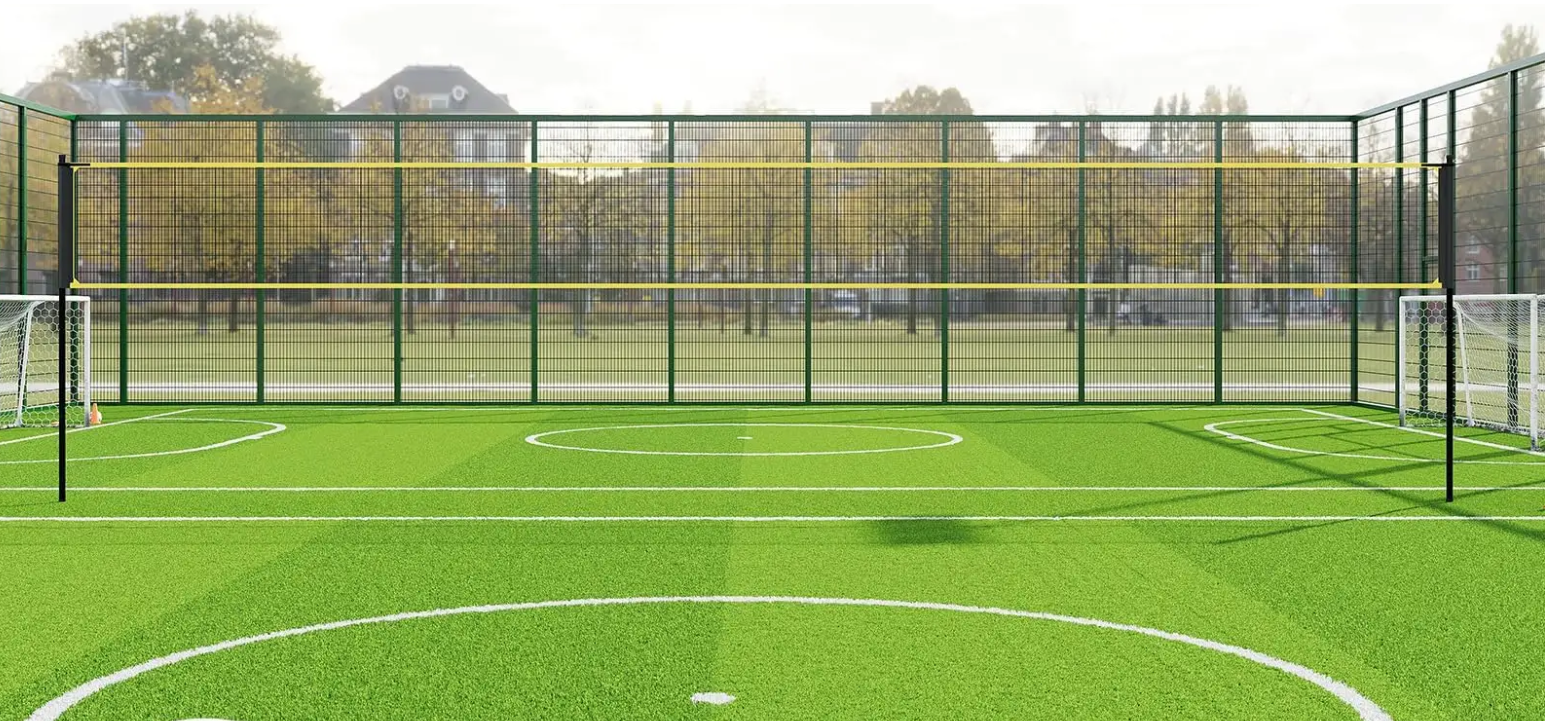 Vrijstaand Volleybal Net Set – 975 cm Verstelbaar met Draagtas en Complete Set