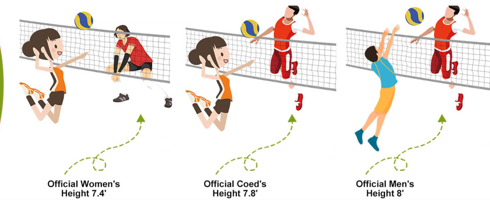 Complete Volleybal Net Set – Verstelbare Hoogte met Aluminium Palen en Draagtas
