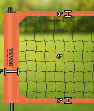 Complete Volleybal Net Set – Verstelbare Hoogte met Aluminium Palen en Draagtas