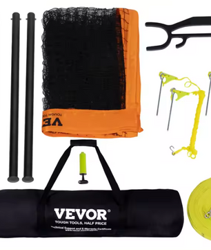 Complete Volleybal Net Set – Verstelbare Hoogte met Aluminium Palen en Draagtas