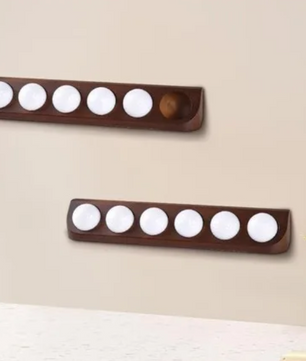 Houten Golfballen Display Rek – Wandmontage Opberger voor 6 Golfballen