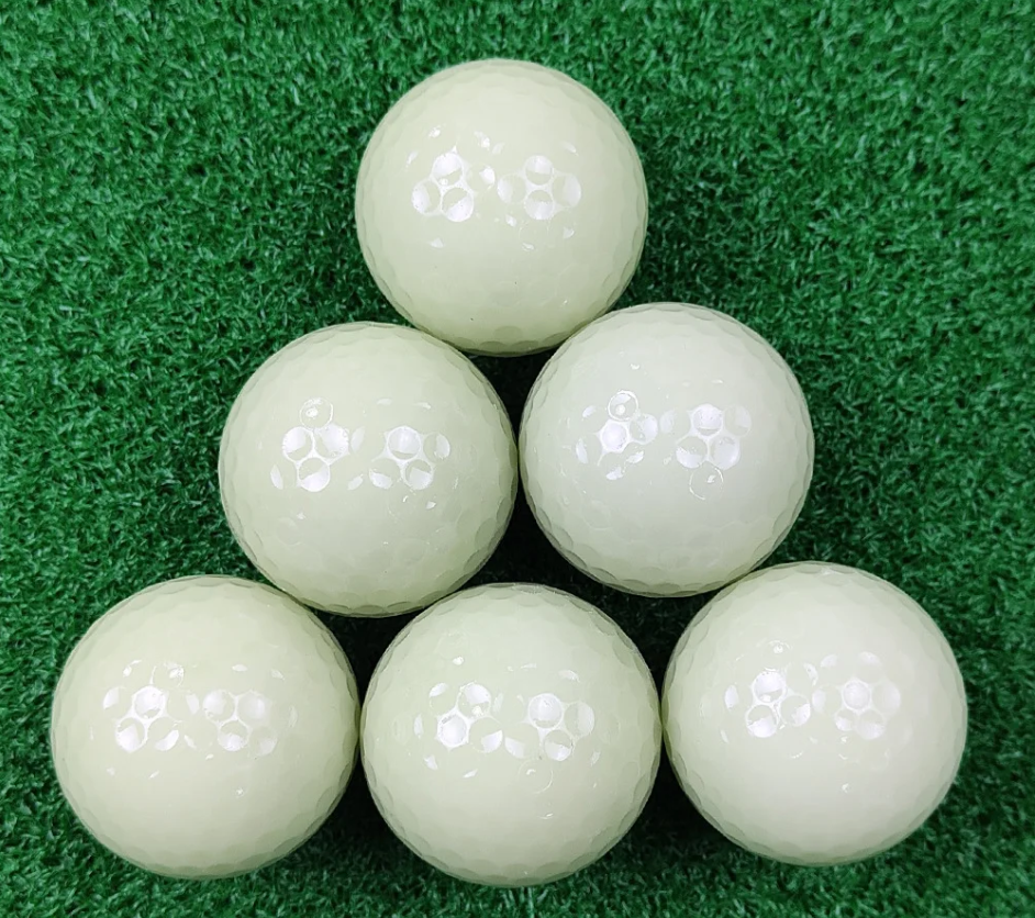 Set van 10 Glow Golfballen – Lichtabsorberend en Fluorescerend voor Nachtgolf