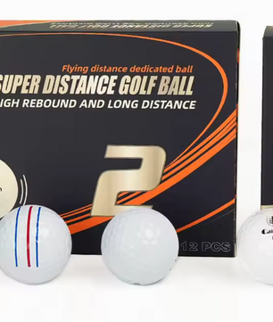 Set van 12 Golfballen – Lange Afstand en Rechte Vlucht, Dubbele Laag met Zacht Gevoel