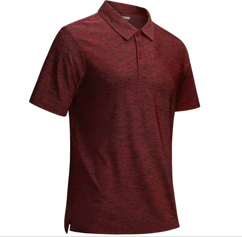 Heren Sport Polo Shirt – Sneldrogend & Ademend, Lichtgewicht Stretch Golfshirt voor Zomer en Vrije Tijd