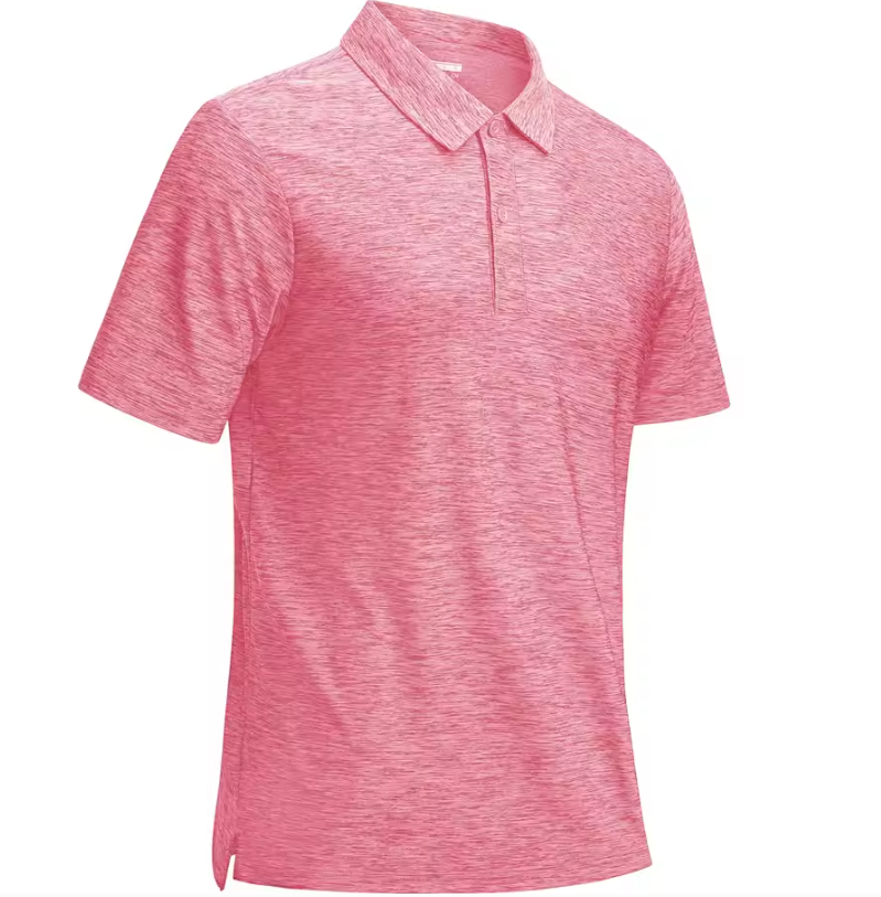 Heren Sport Polo Shirt – Sneldrogend & Ademend, Lichtgewicht Stretch Golfshirt voor Zomer en Vrije Tijd