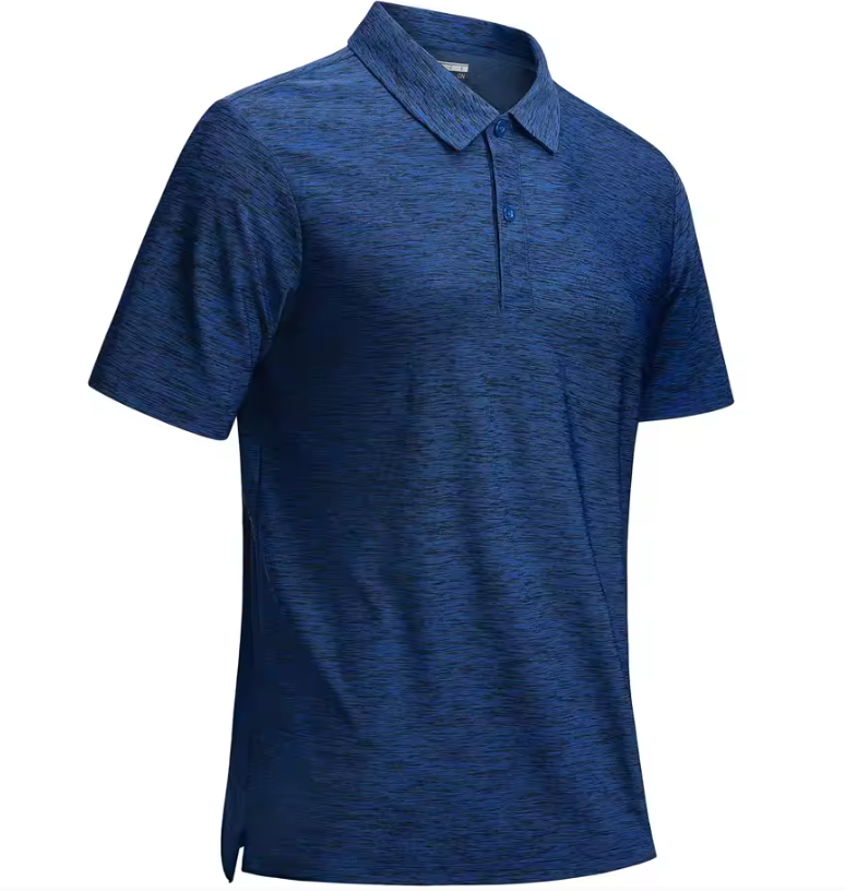 Heren Sport Polo Shirt – Sneldrogend & Ademend, Lichtgewicht Stretch Golfshirt voor Zomer en Vrije Tijd