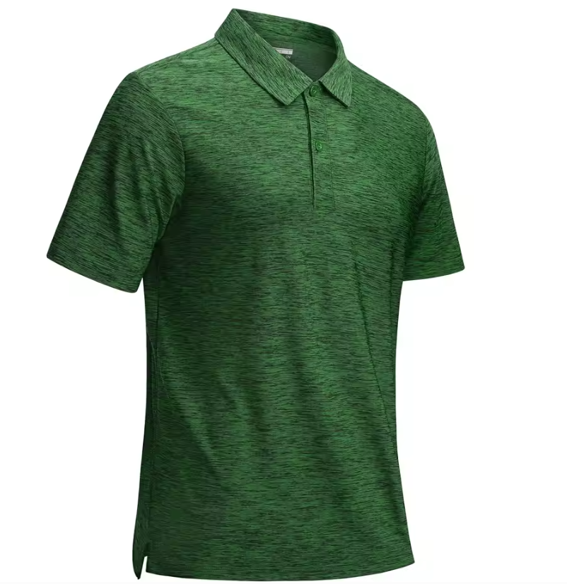 Heren Sport Polo Shirt – Sneldrogend & Ademend, Lichtgewicht Stretch Golfshirt voor Zomer en Vrije Tijd