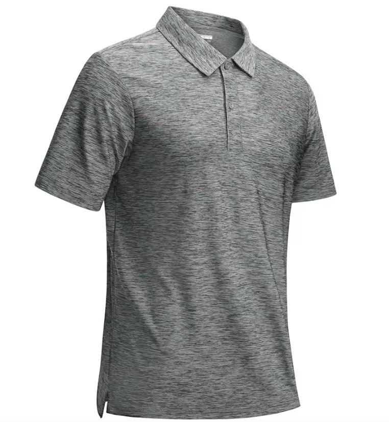 Heren Sport Polo Shirt – Sneldrogend & Ademend, Lichtgewicht Stretch Golfshirt voor Zomer en Vrije Tijd