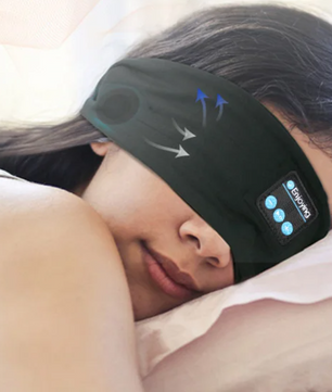 Bluetooth Sport Hoofdband met Oordopjes – Draadloze Muziek Headband voor Fitness en Slaap
