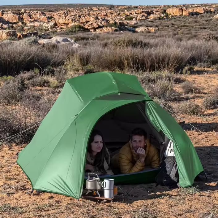 Ultralichte 3-Persoons Tent – Waterdichte Camping Tent met Grondzeil voor Hiking en Outdoor