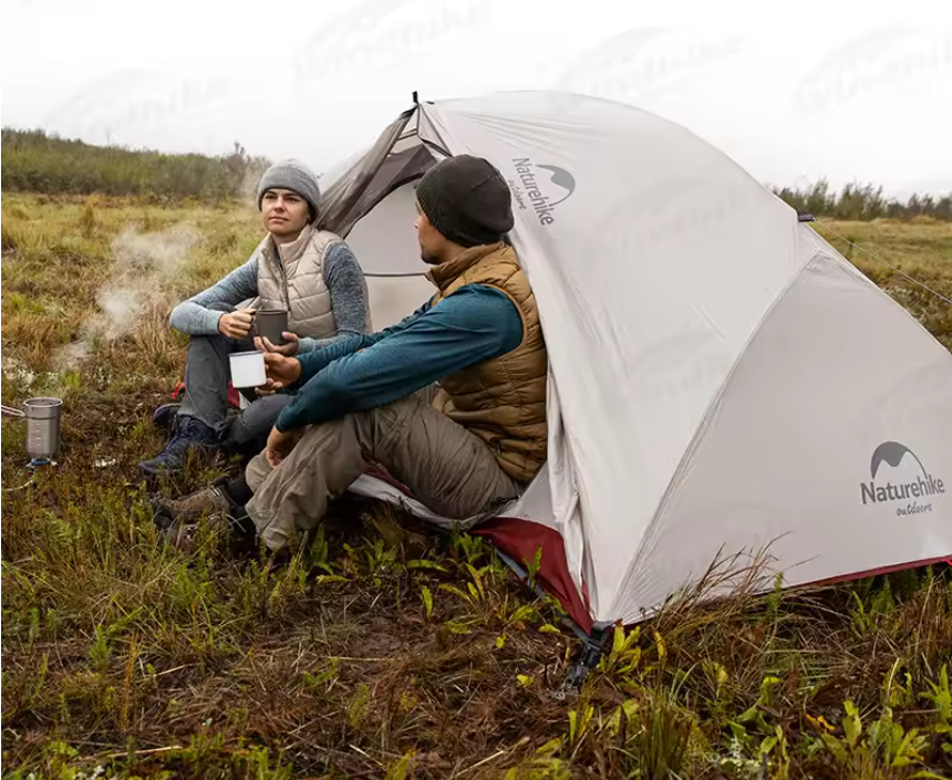 Ultralichte 2-Persoons Tent – 4 Seizoenen Waterdichte Camping Tent met Aluminium Frame