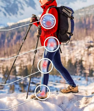 Set van 2 Opvouwbare Trekkingstokken – Ultralicht Aluminium met Telescopische Verstelling