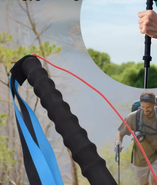 Opvouwbare Trekkingstokken – Ultralicht Aluminium Wandelstokken met Antislip Grip