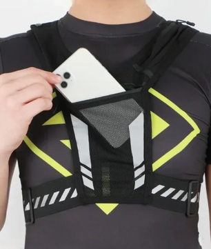 Reflecterend Hardloopvest met Opbergruimte – Lichtgewicht Running Rugzak voor Telefoon en Accessoires