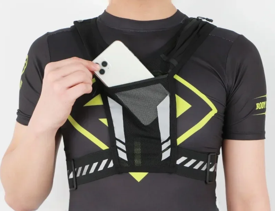 Reflecterend Hardloopvest met Opbergruimte – Lichtgewicht Running Rugzak voor Telefoon en Accessoires