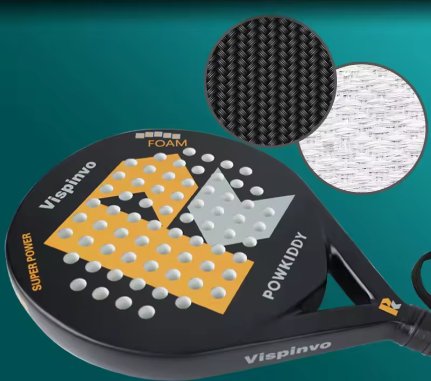 Ultralicht Carbon Padel Racket – Elastisch en Duurzaam Ontwerp