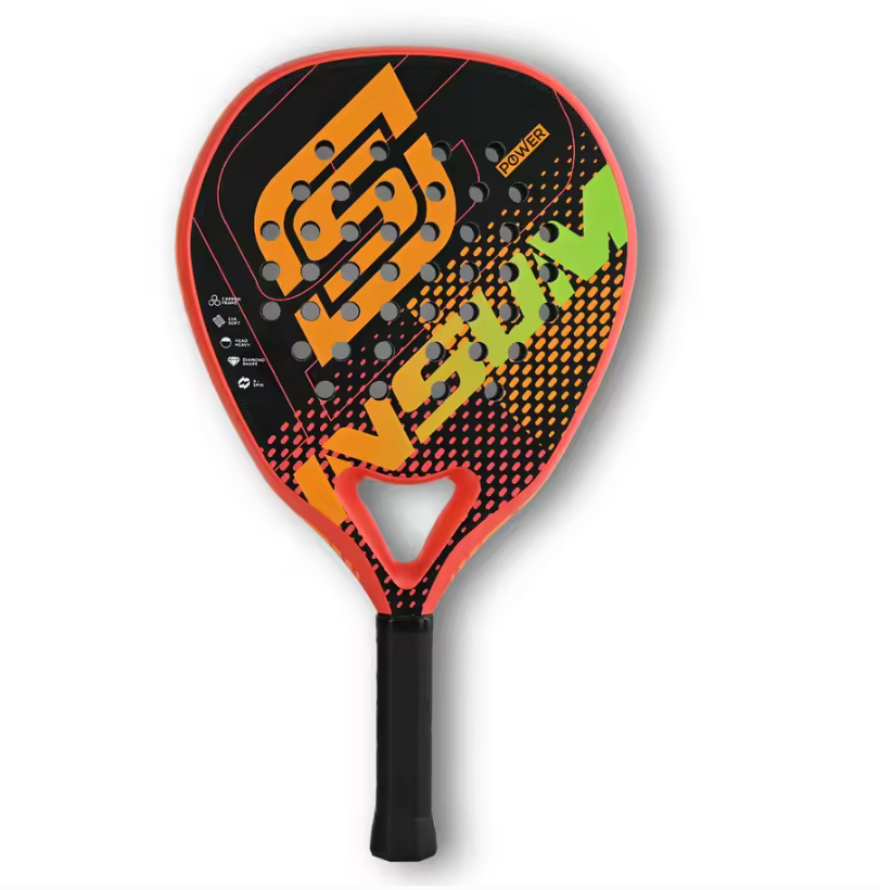 Padel Racket Carbon Fiber – EVA Memory Foam Core Lichtgewicht en Krachtig