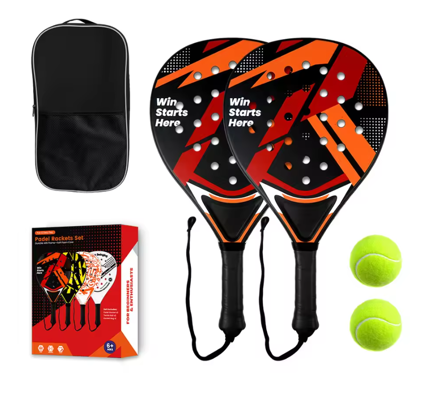 Padel Racket voor Beginners en Gevorderden – Duurzaam en Lichtgewicht met Anti-Vibratie Grip