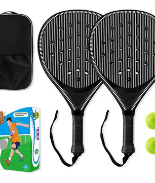 Padel Racket voor Beginners en Gevorderden – Duurzaam en Lichtgewicht met Anti-Vibratie Grip