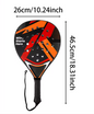 Padel Tennis Racket – Lichtgewicht Beginners Racket met Antislip Grip