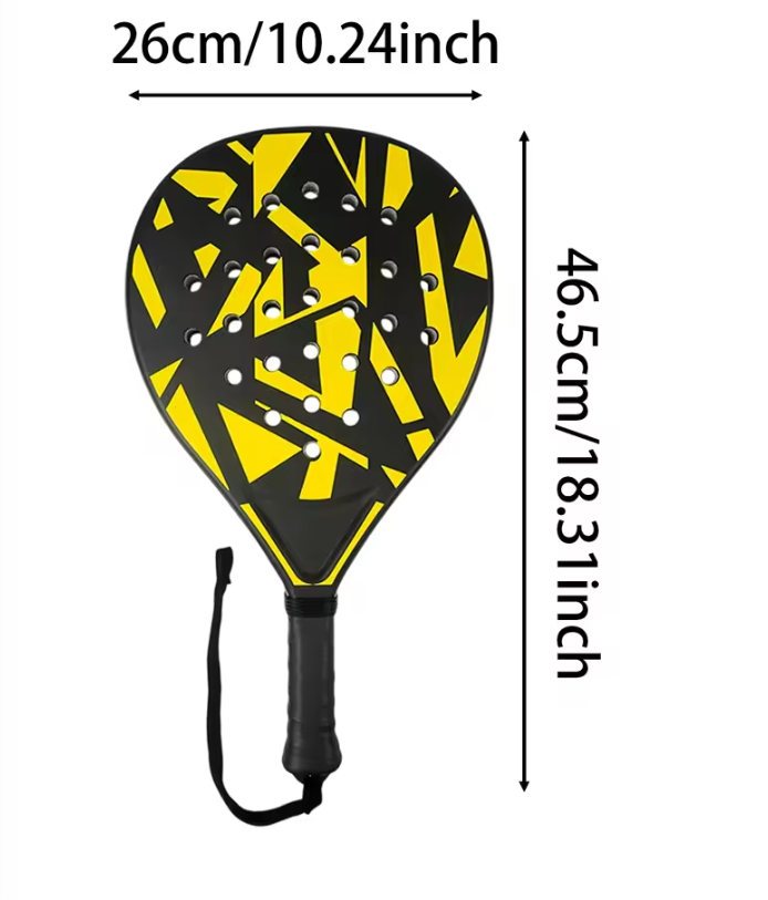 Padel Tennis Racket – Lichtgewicht Beginners Racket met Antislip Grip