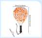 Padel Tennis Racket – Lichtgewicht Beginners Racket met Antislip Grip