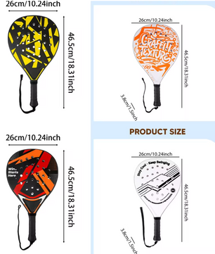 Padel Tennis Racket – Lichtgewicht Beginners Racket met Antislip Grip