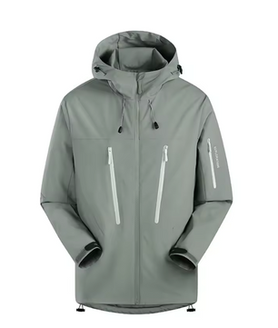 Unisex Outdoor Regenjas – Waterafstotend, Winddicht en Lichtgewicht, Hiking en Camping