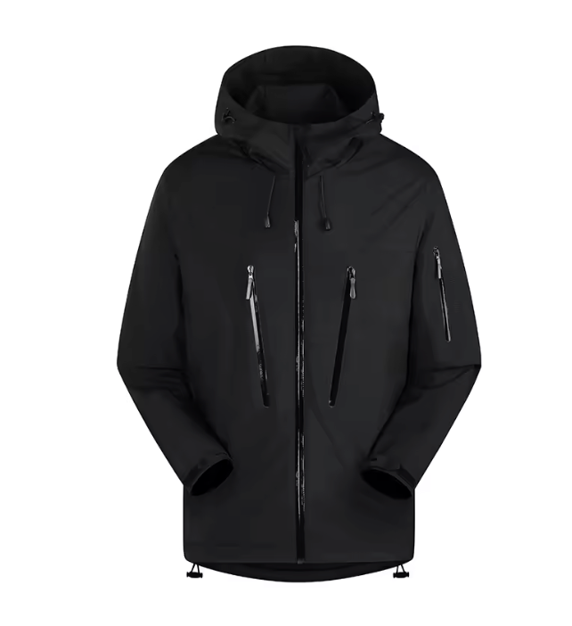 Unisex Outdoor Regenjas – Waterafstotend, Winddicht en Lichtgewicht, Hiking en Camping
