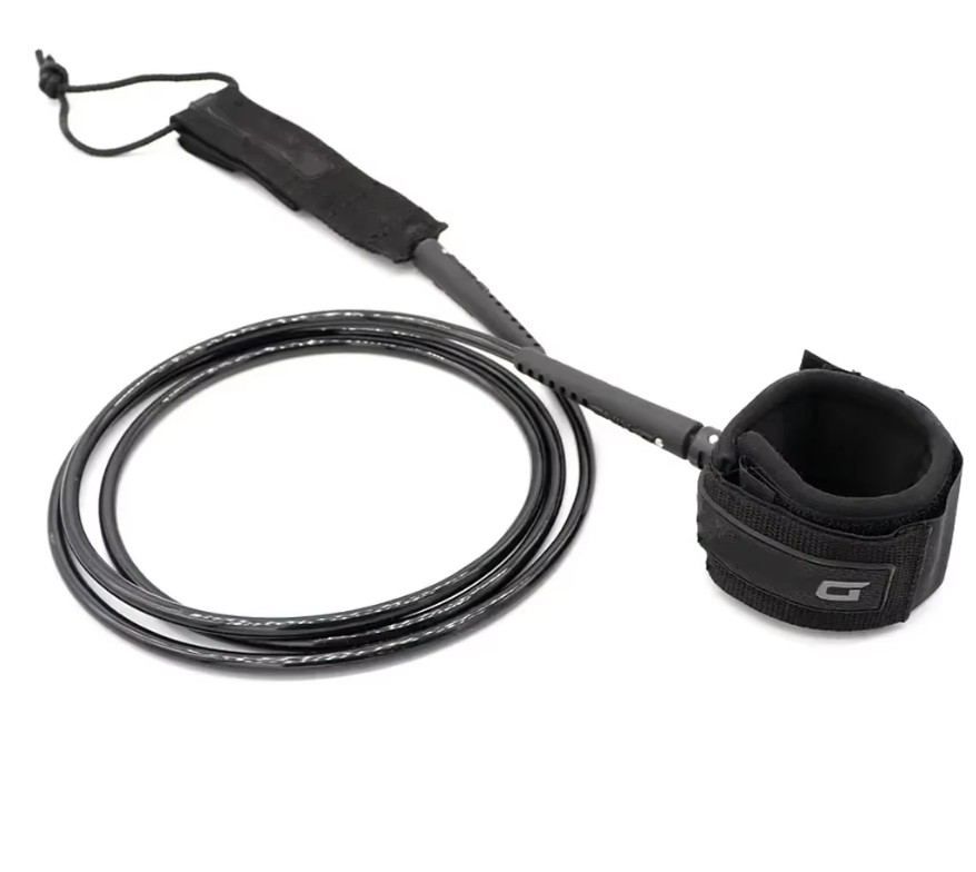 Surf Leash 7 mm – Surfboard Enkelband met Rechte Kabel voor Veilig Surfen