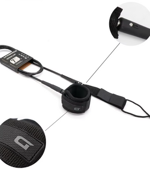 Surf Leash 7 mm – Surfboard Enkelband met Rechte Kabel voor Veilig Surfen