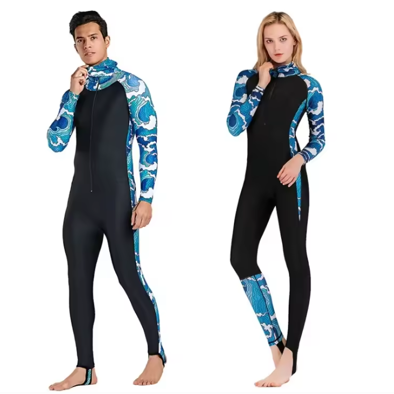 Full Body Rash Guard Wetsuit Unisex – Lycra Duikpak met Capuchon UV Bescherming