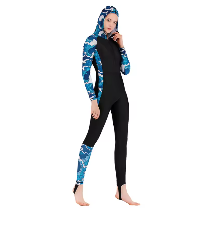 Full Body Rash Guard Wetsuit Unisex – Lycra Duikpak met Capuchon UV Bescherming
