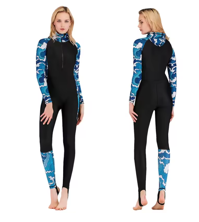 Full Body Rash Guard Wetsuit Unisex – Lycra Duikpak met Capuchon UV Bescherming