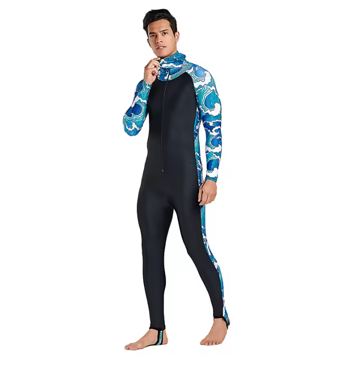 Full Body Rash Guard Wetsuit Unisex – Lycra Duikpak met Capuchon UV Bescherming