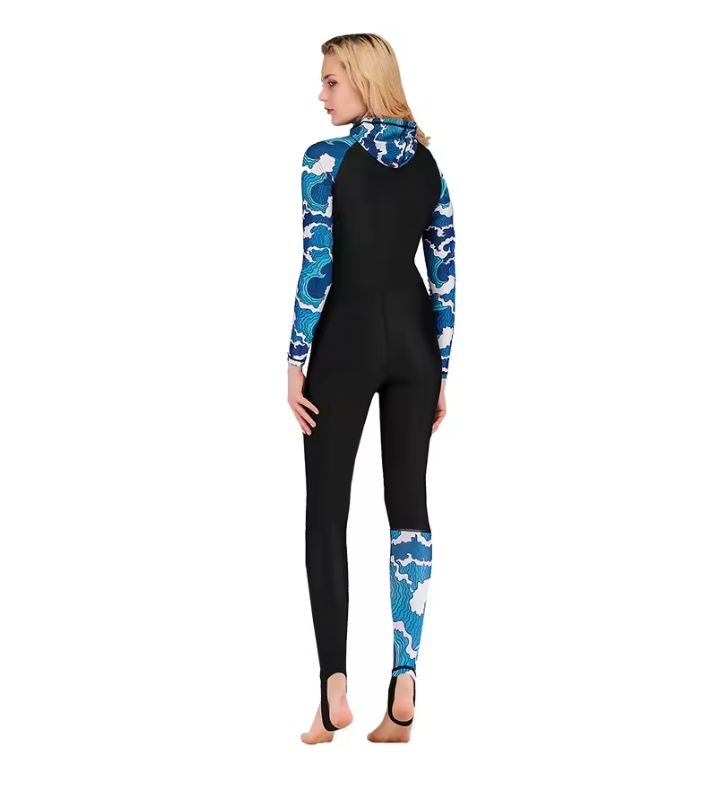 Full Body Rash Guard Wetsuit Unisex – Lycra Duikpak met Capuchon UV Bescherming